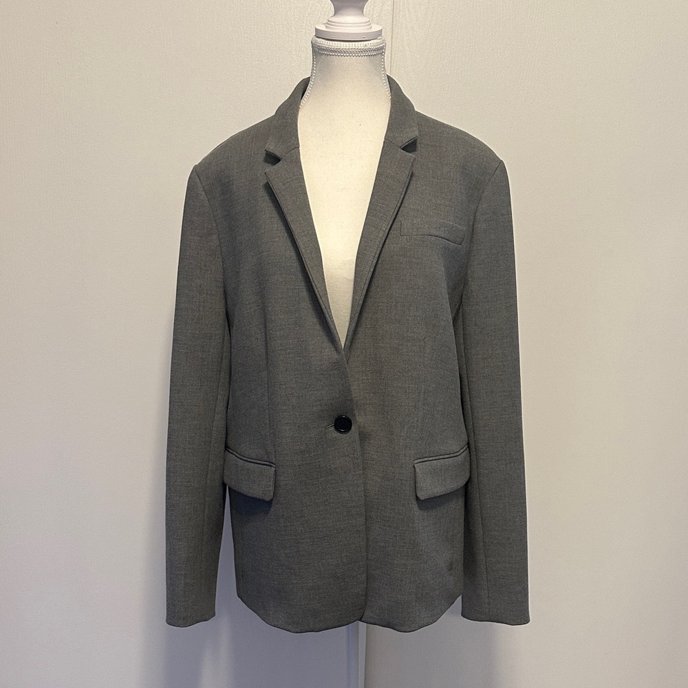 J Crew Regent Gray Single-Button Blazer